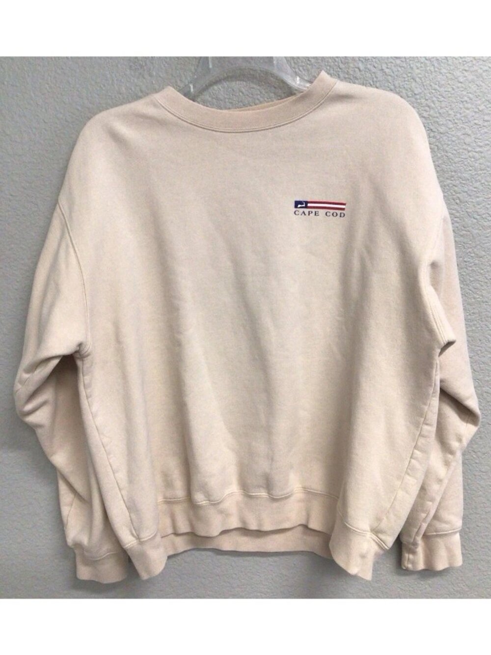 Cuffy's of Cape Cod Men’s Sweatshirt Beige Size XL Pullover Crewneck